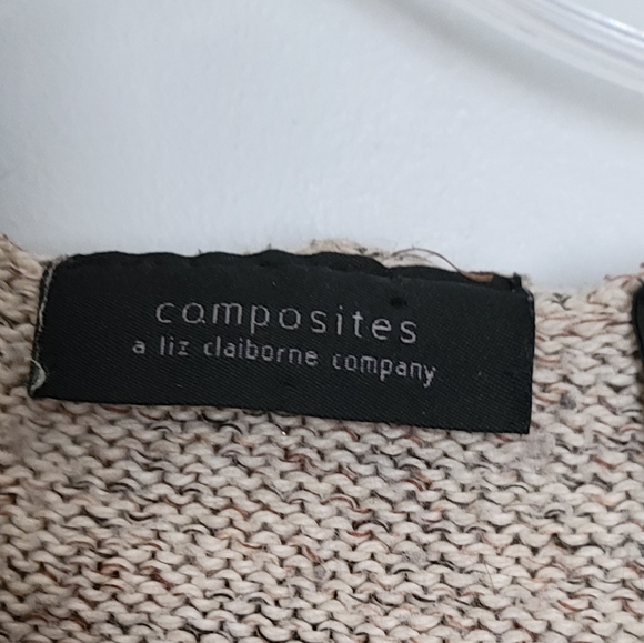 Vintage Composites by Liz Claiborne Hooded Cotton Blend Sweater - Picture 6 of 12